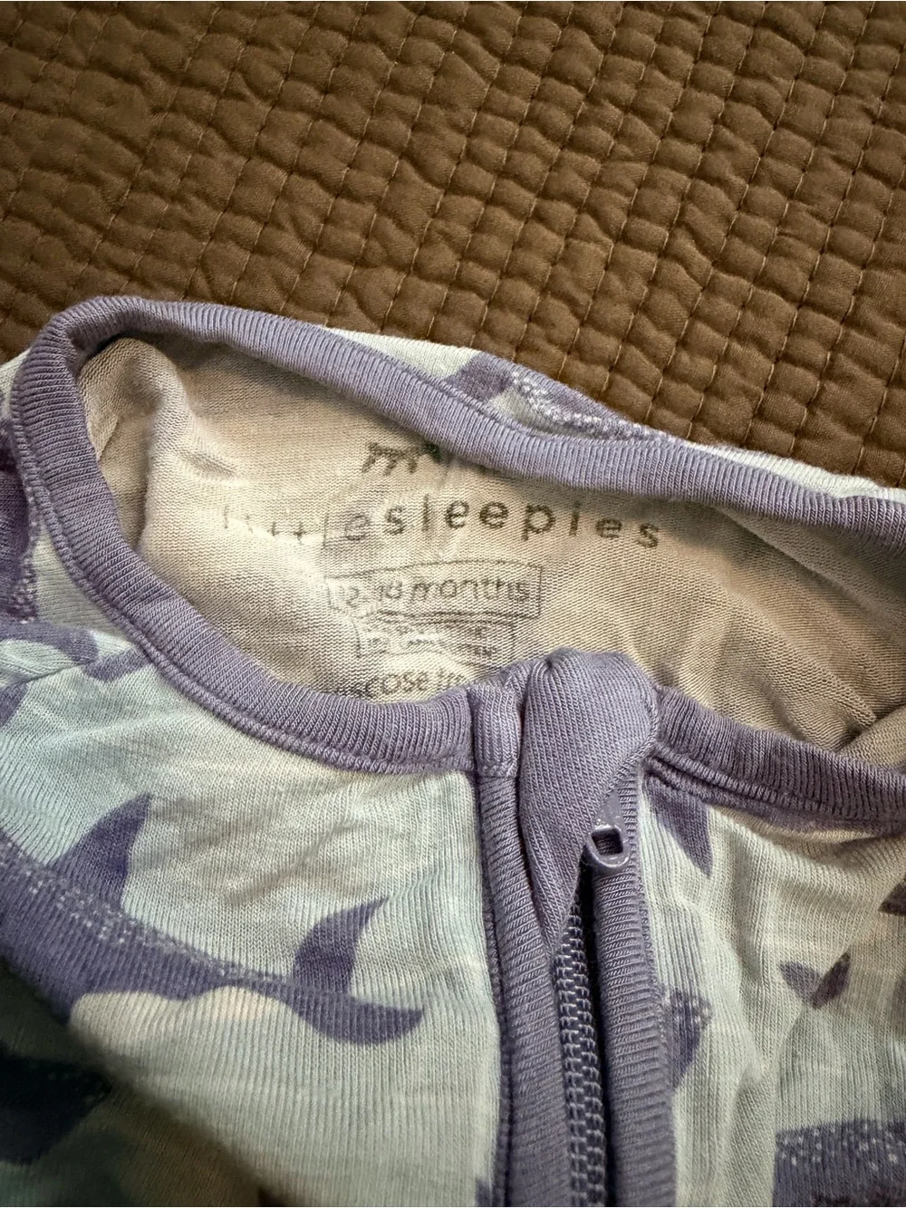 Little Sleepies Whale Shark Zip Pajama zippies